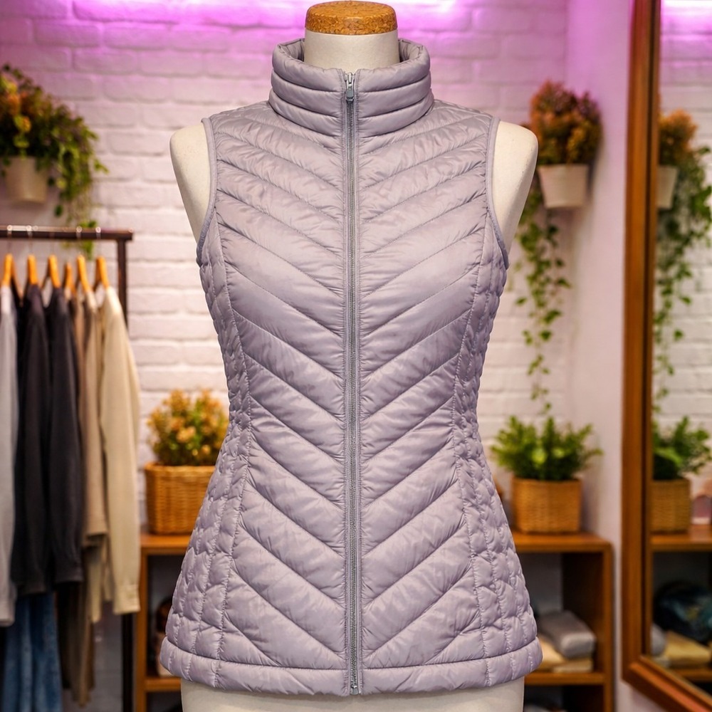 32 Degrees Sleeveless Packable Insulated Lightweight Vest Grey Small #1213965